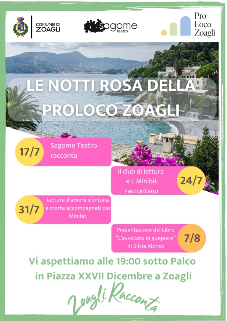 Le notti rosa a zoagli