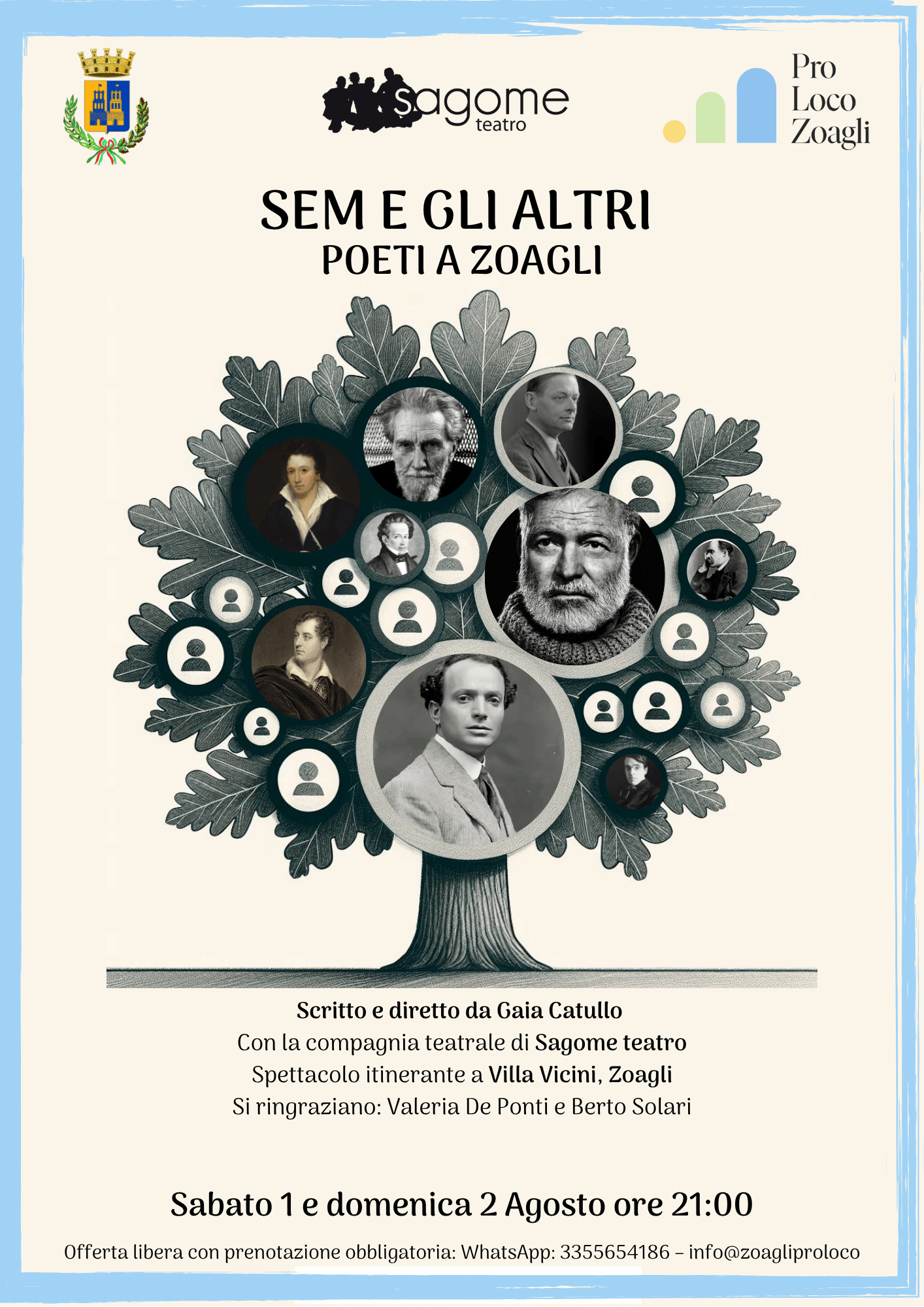 Sem e gli altri Poeti a Zoagli